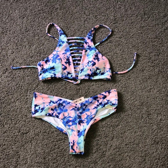 PINK Victoria's Secret Other - NWT VS Pink Marble Bikini